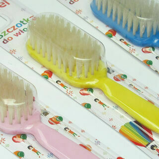 Baby hair brush, f. natural bristles