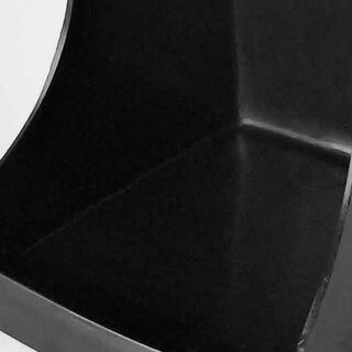 Square WC set black