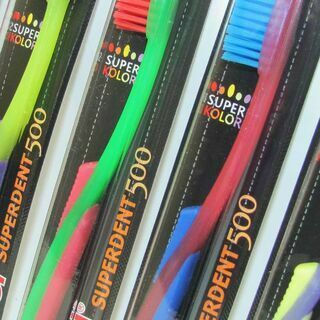 Superdent 500 Super Kolor toothbrushes for adults medium