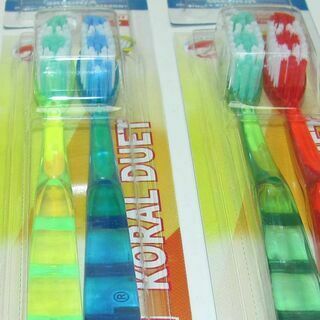 Koral Duet toothbrushes for adults medium